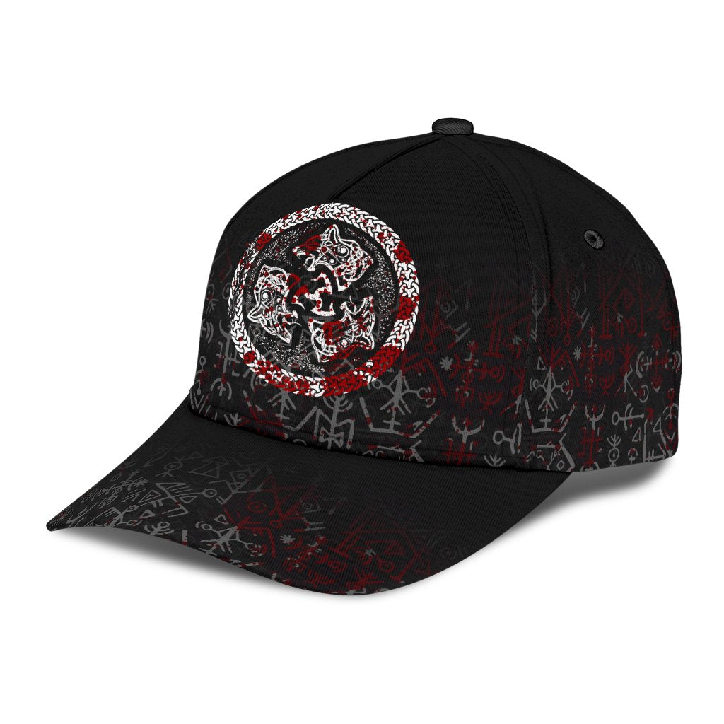 Viking Classic Cap Fierce Blood Wolf Symbol Of A Viking Nordic RLT12