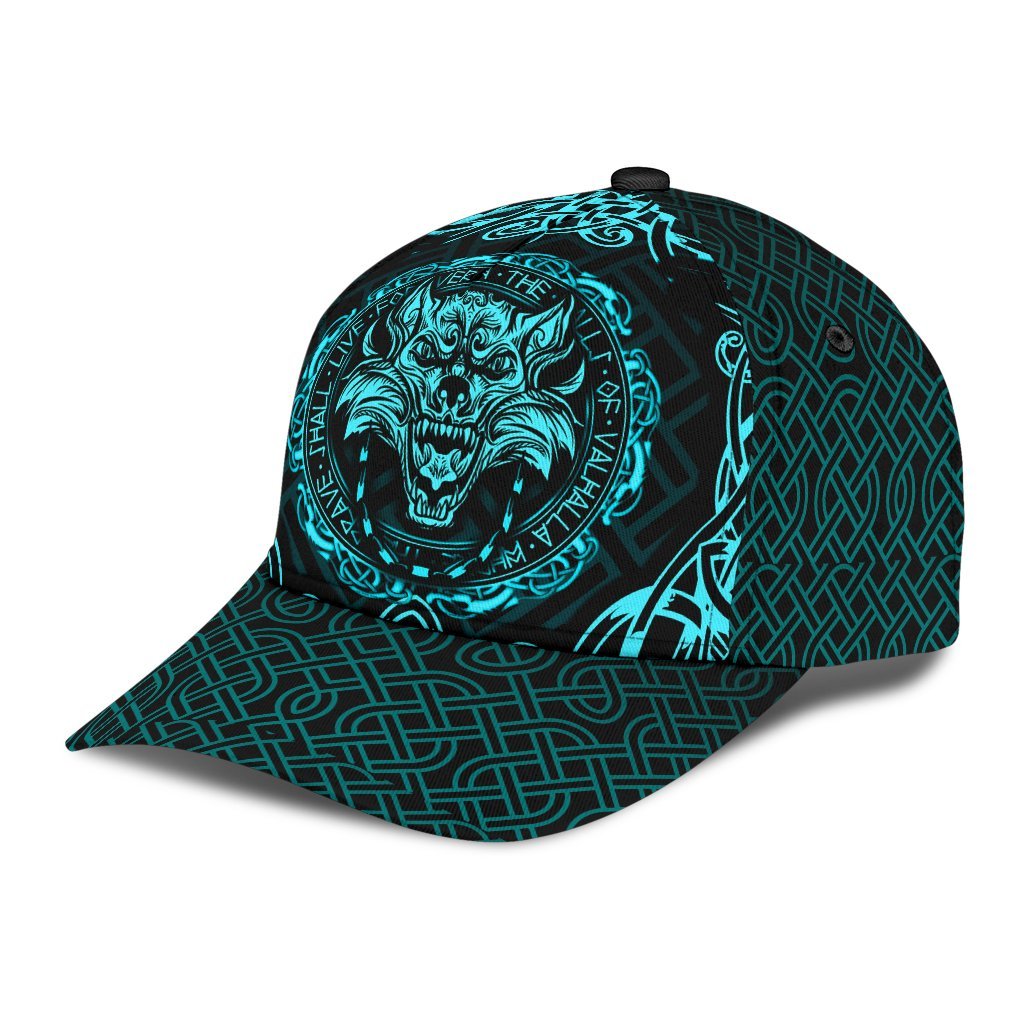 Viking Classic Cap Fenrir Viking Cyan 3D RLT12