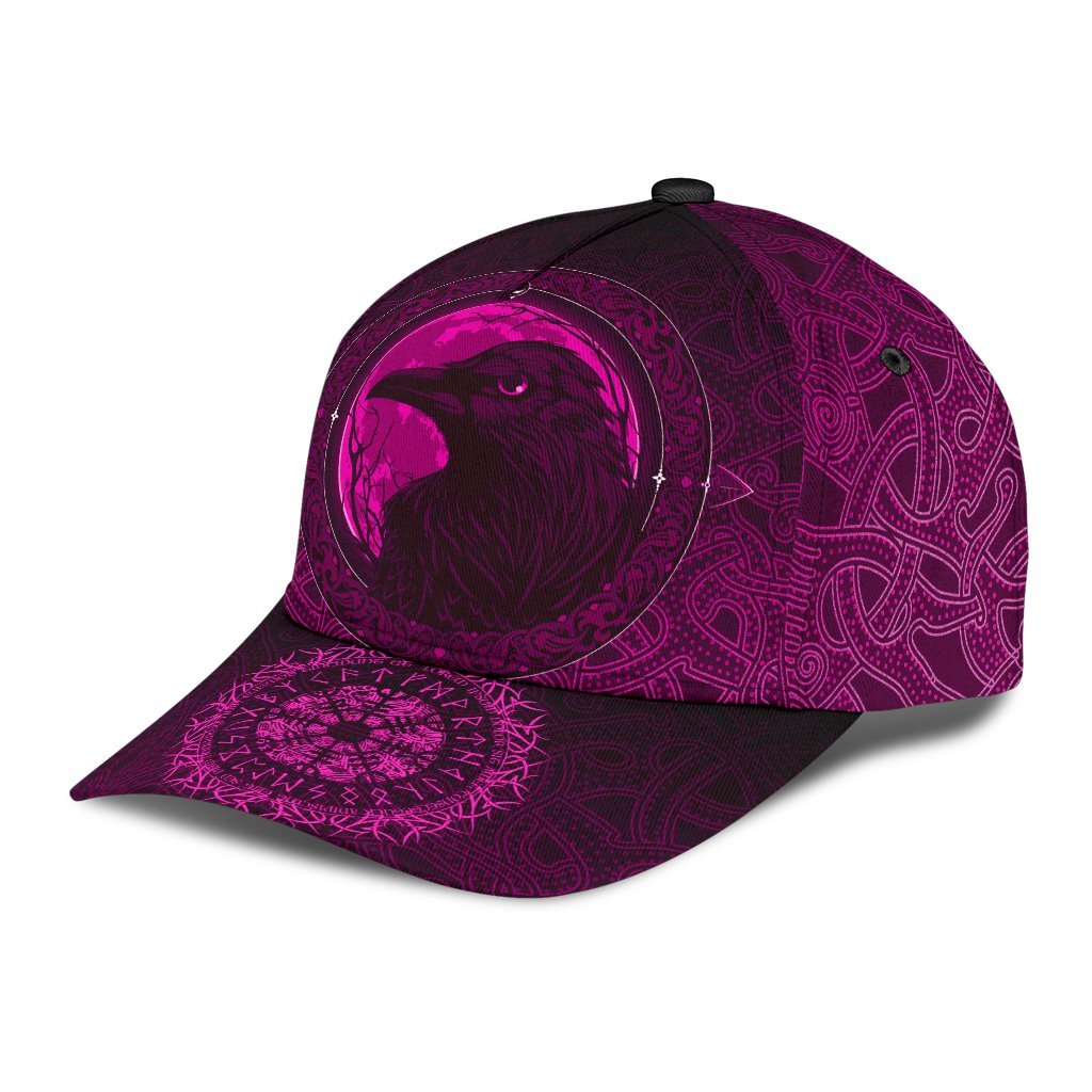 Viking Classic Cap, Ethnic Odin Raven Pink RLT12