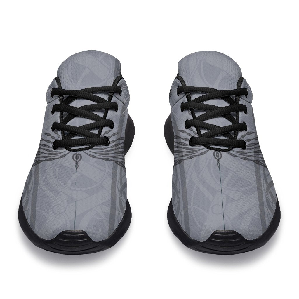 Viking Sport Sneakers - Odin's Celtic Raven - Scandinavian Tattoo RLT12
