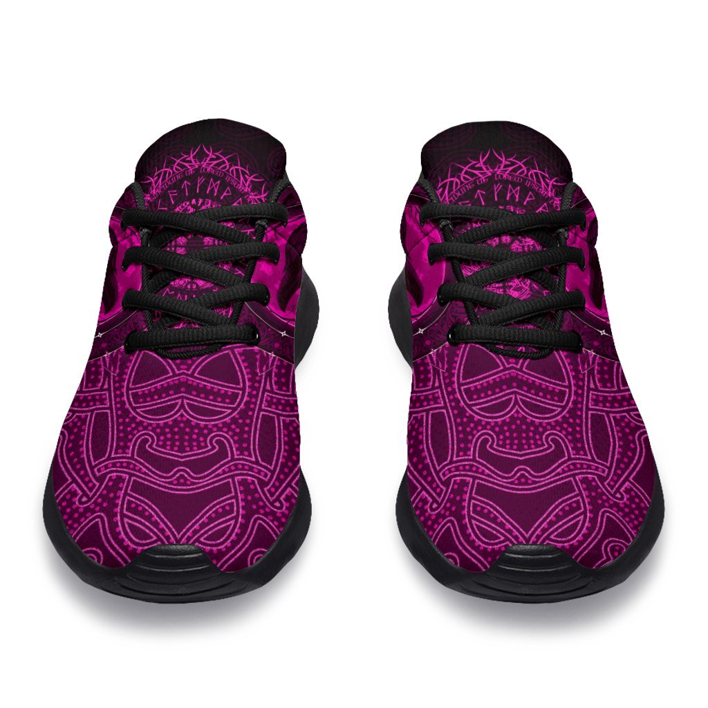 Viking Sporty Sneakers, Ethnic Odin Raven Pink RLT12