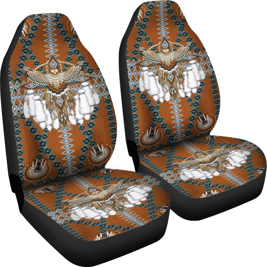Snow Owl Symbol Native American Pride Car Seat Covers LT10