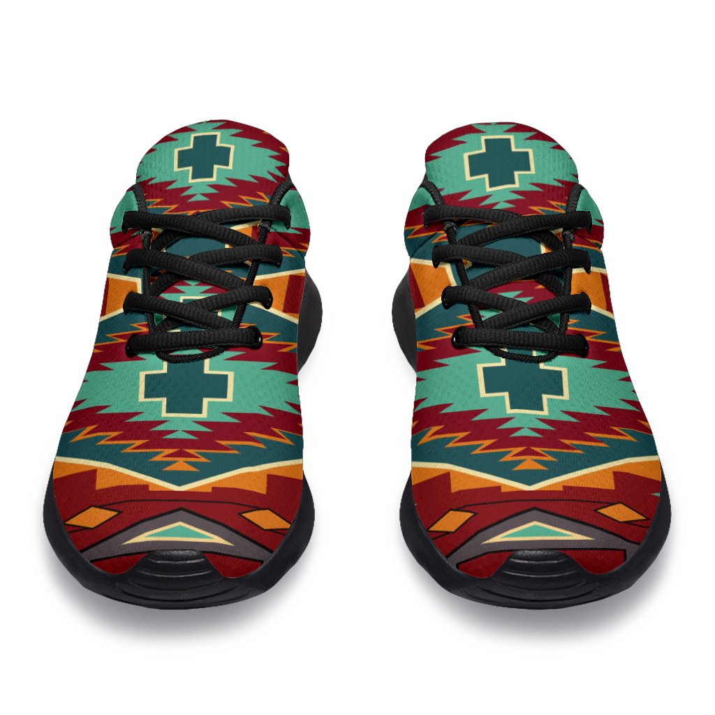 Native American Red Pattern Sport Sneakers LT10