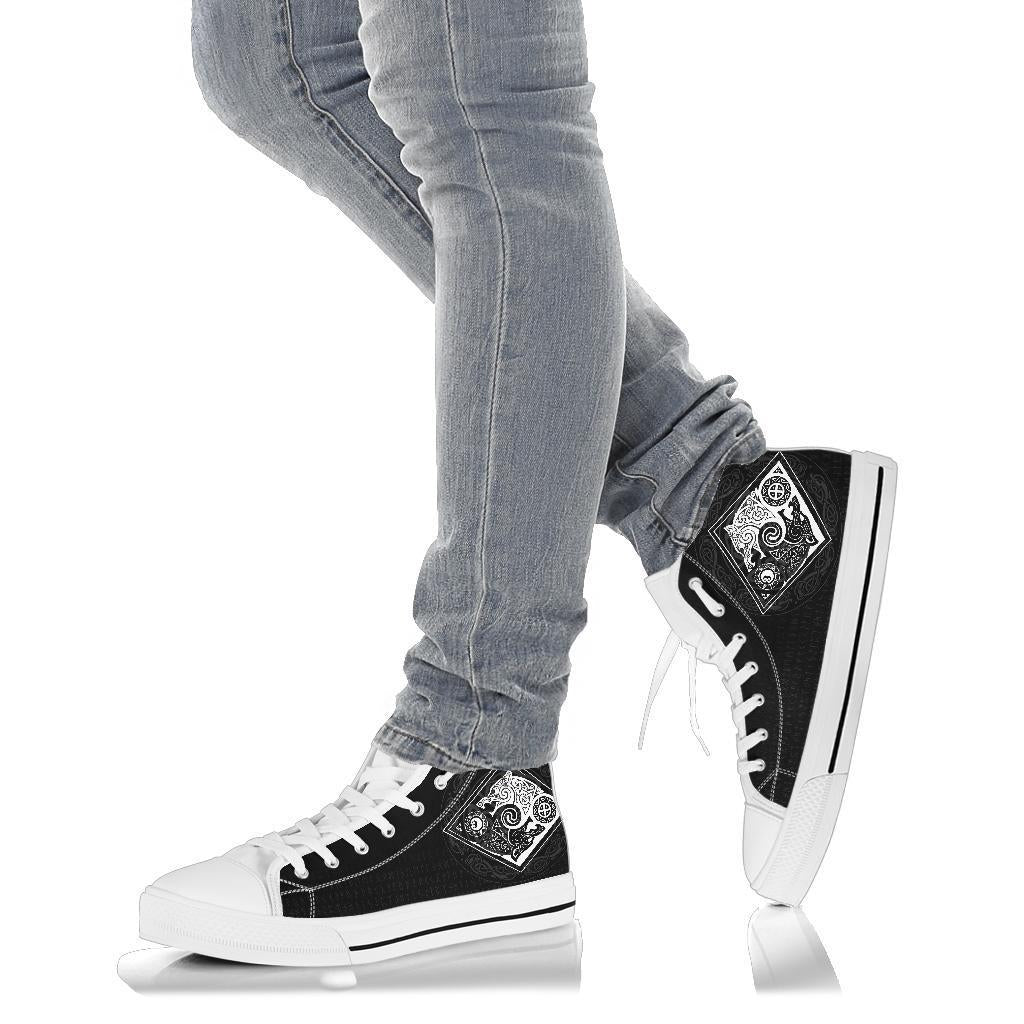 Vikings High Top Shoes The Wolves, Skoll and Hati RLT12