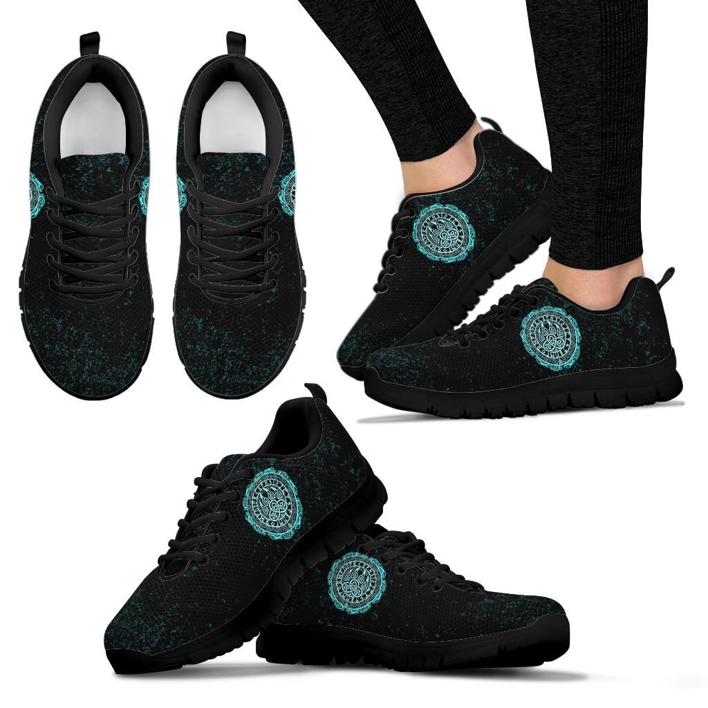 Viking Sneakers - Viking Bear Claws Cyan Tattoo RLT12