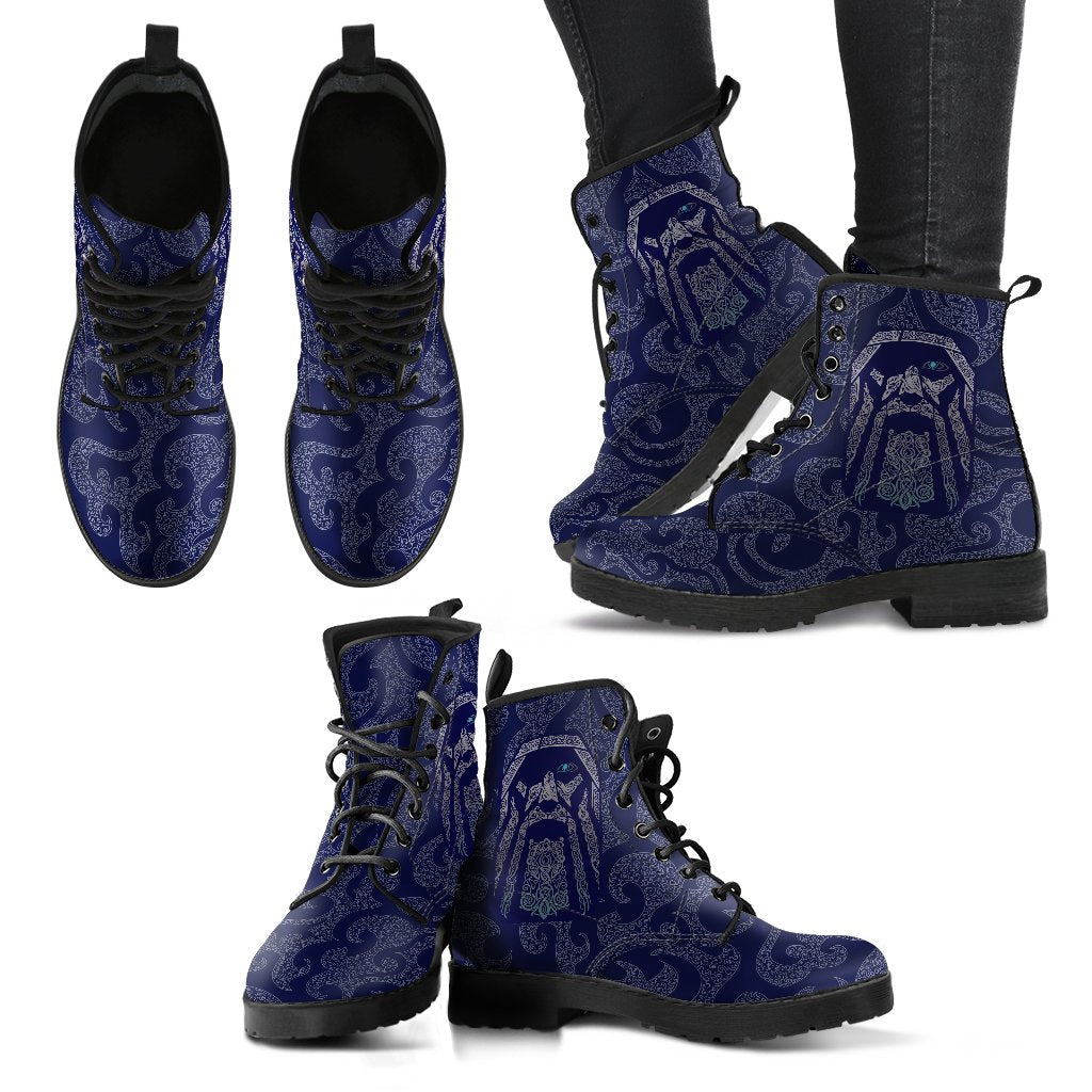 Viking Leather Boots Odin God Tattoo RLT12