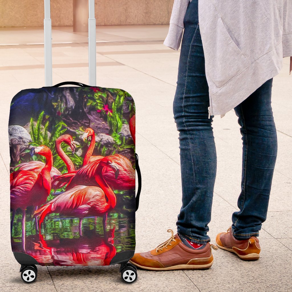 The Bahamas Luggage Covers Flamingo