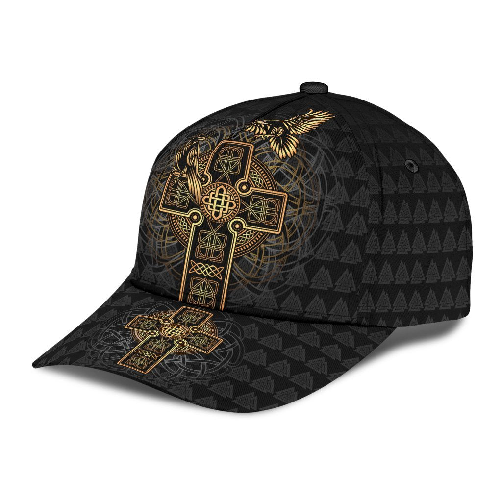 Viking Classic Cap Odin's Celtic Raven Tattoo RLT12