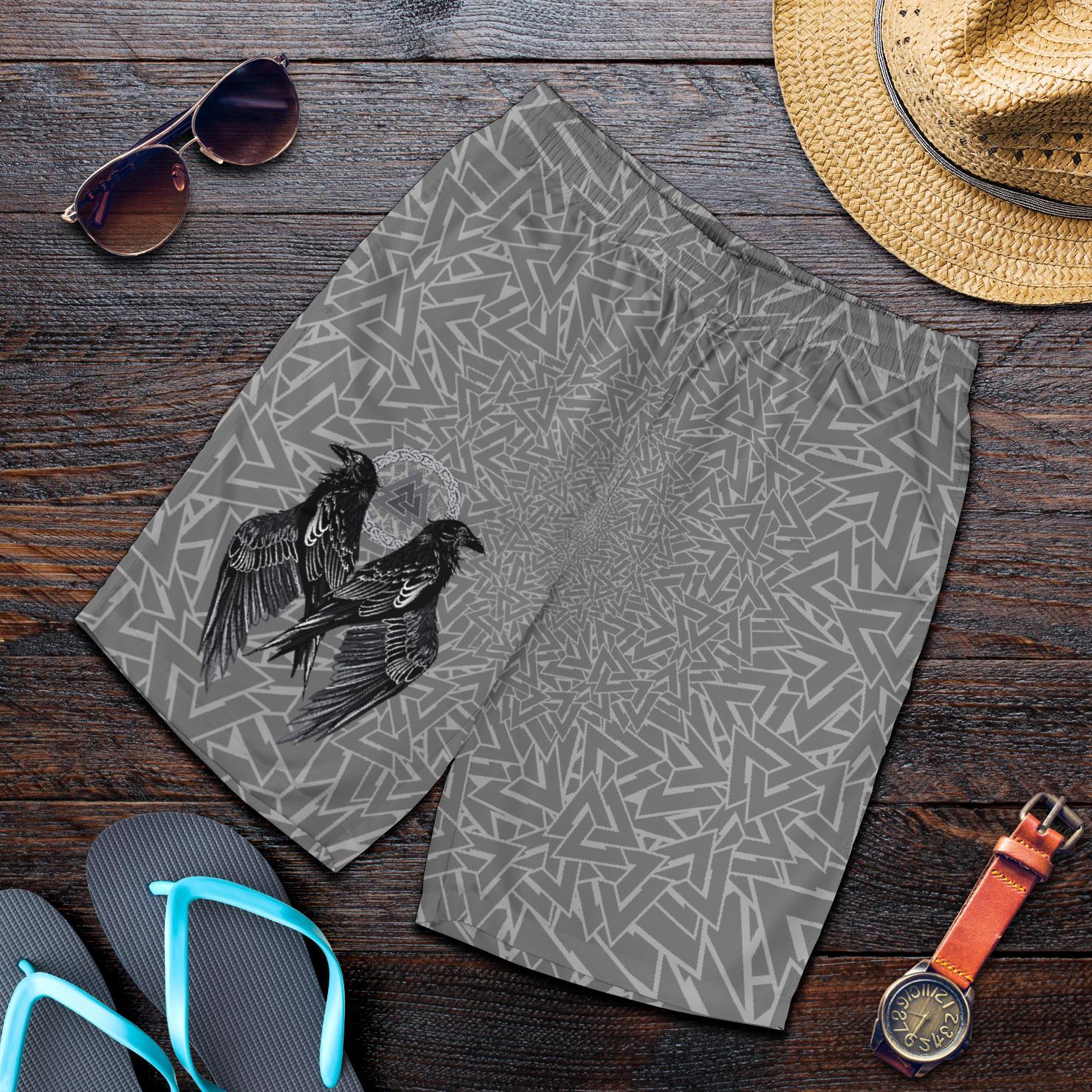 Viking Men's Shorts Raven Valknut RLT12