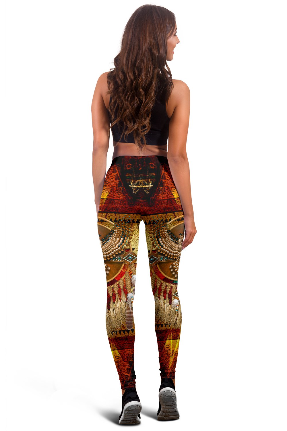 Golden Owl Dreamcatcher Native American Women's Leggings LT10