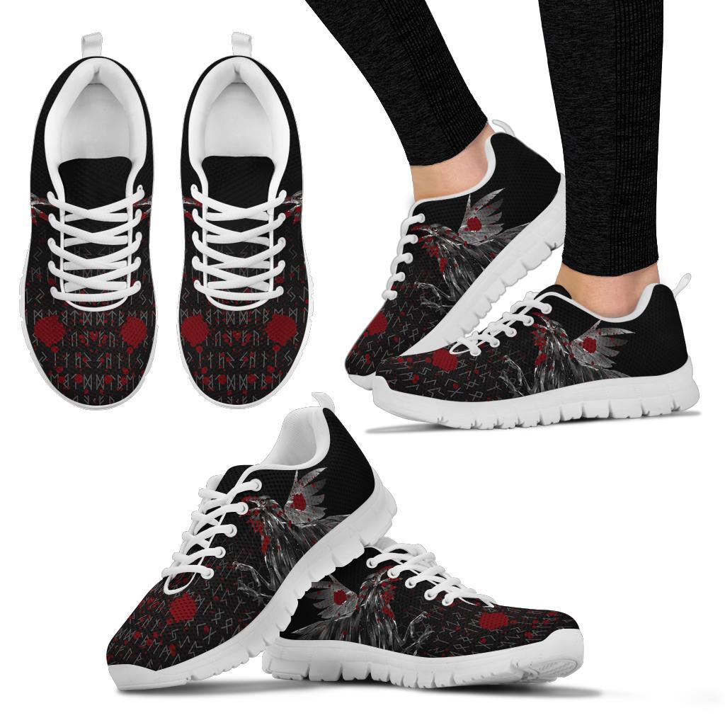 Viking Sneakers - Odin Huginn and Muninn Rune Blood RLT12
