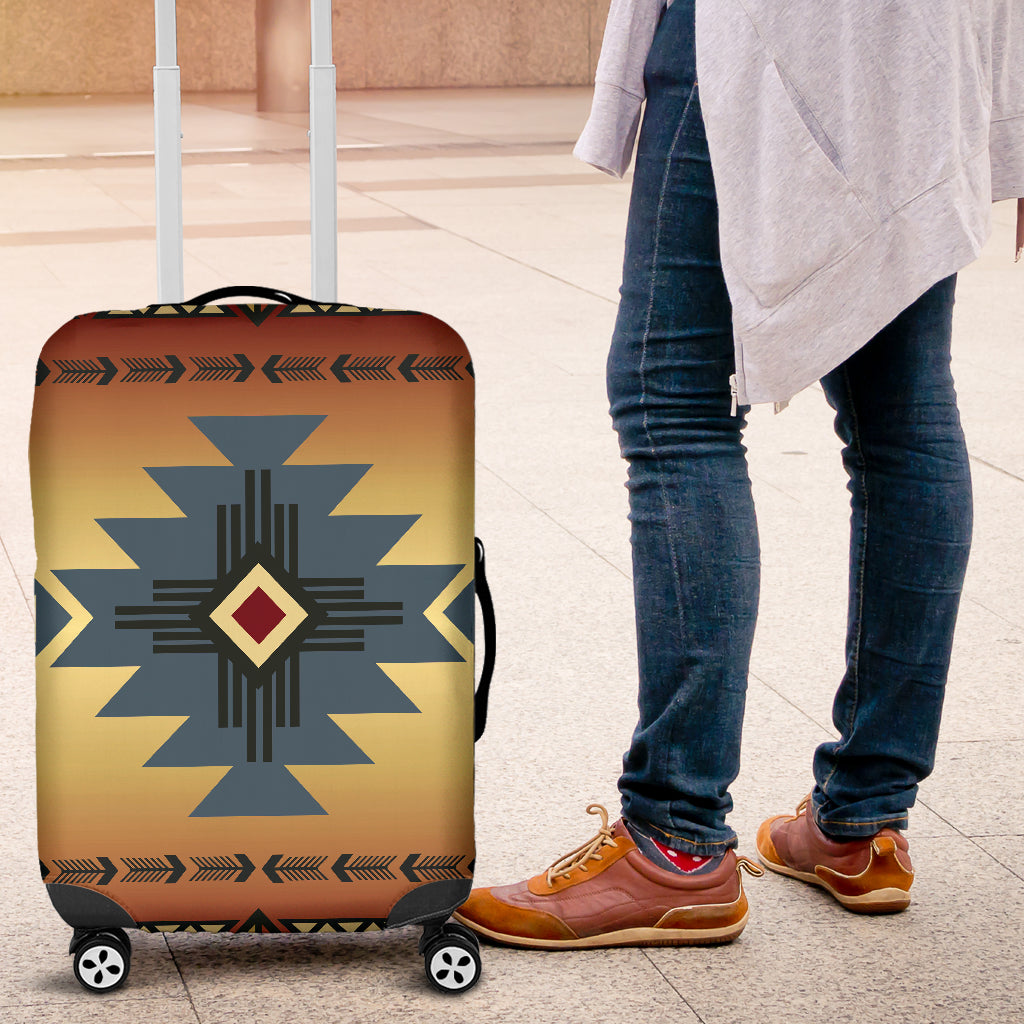 Southwest Blue Symbol Native American Luggage Covers LT10