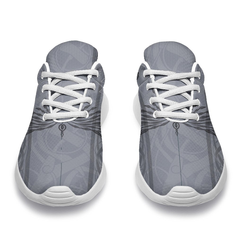 Viking Sport Sneakers - Odin's Celtic Raven - Scandinavian Tattoo RLT12