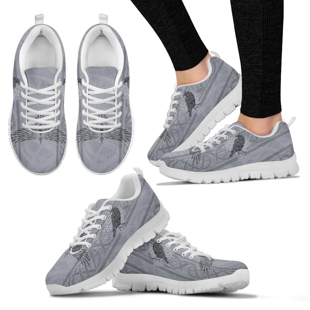 Viking Sneakers - Odin's Celtic Raven - Scandinavian Tattoo RLT12