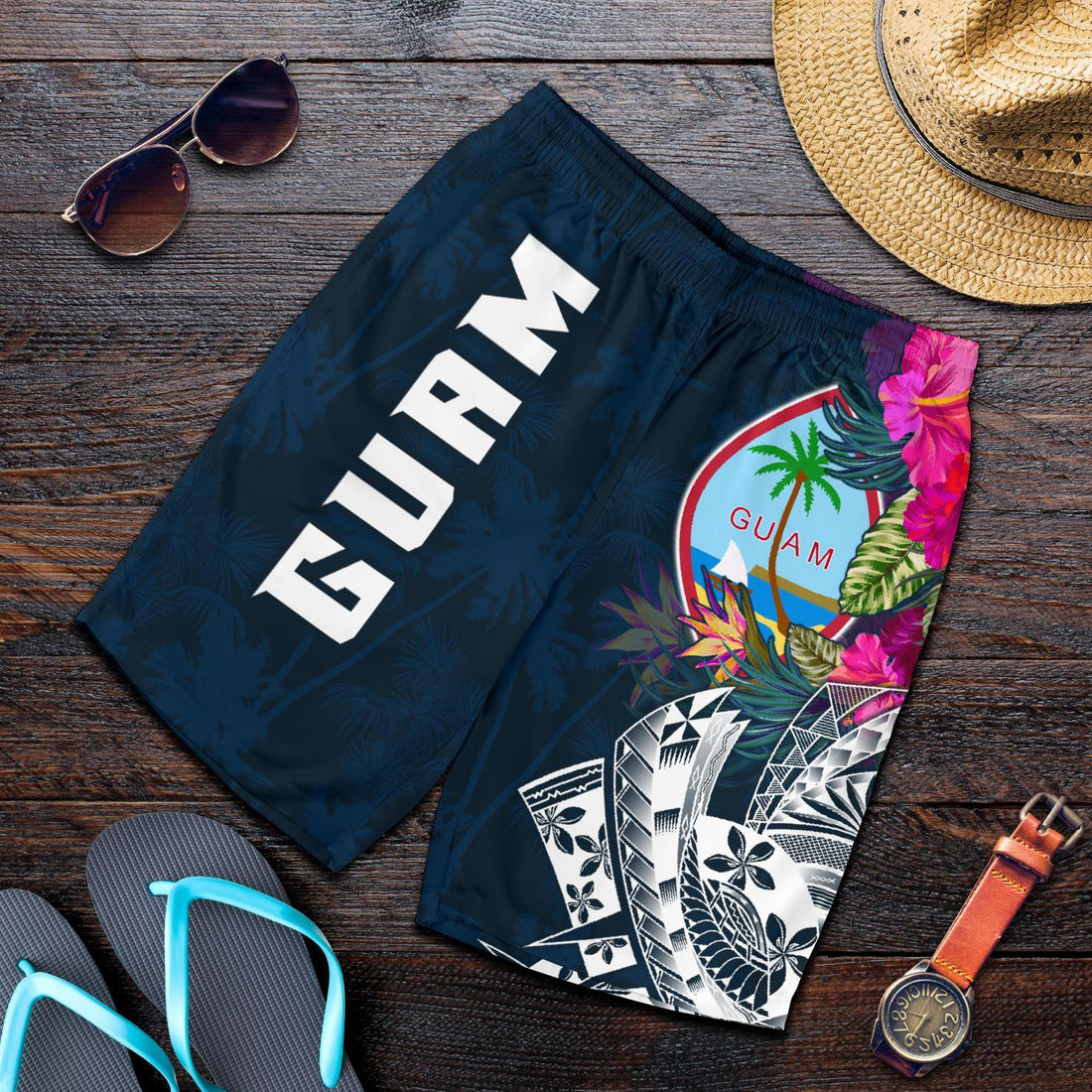 Guam Men's Shorts - Guam Summer Vibes