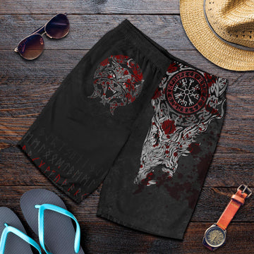 Viking All Over Print Men's Shorts Fenrir Viking Blood 3D RLT12
