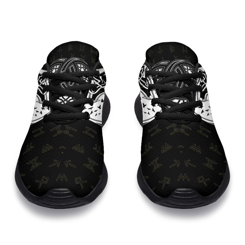 Viking Sporty Sneakers, Skoll and Hati Rune Tattoo RLT12
