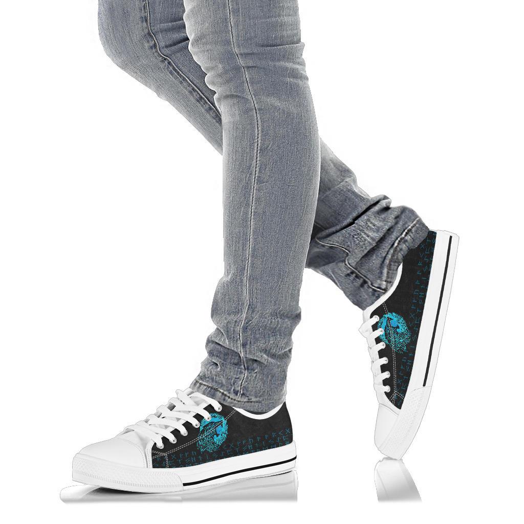 Viking No - Box Economy Low Tops - Fenrir Wolf Cyan RLT12