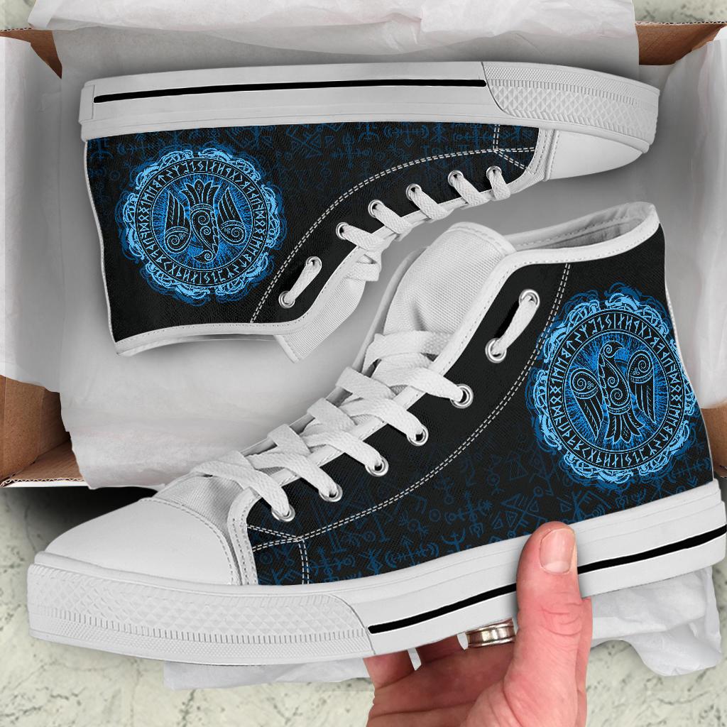 Viking High Top Shoes Raven Celtic Cyan RLT12