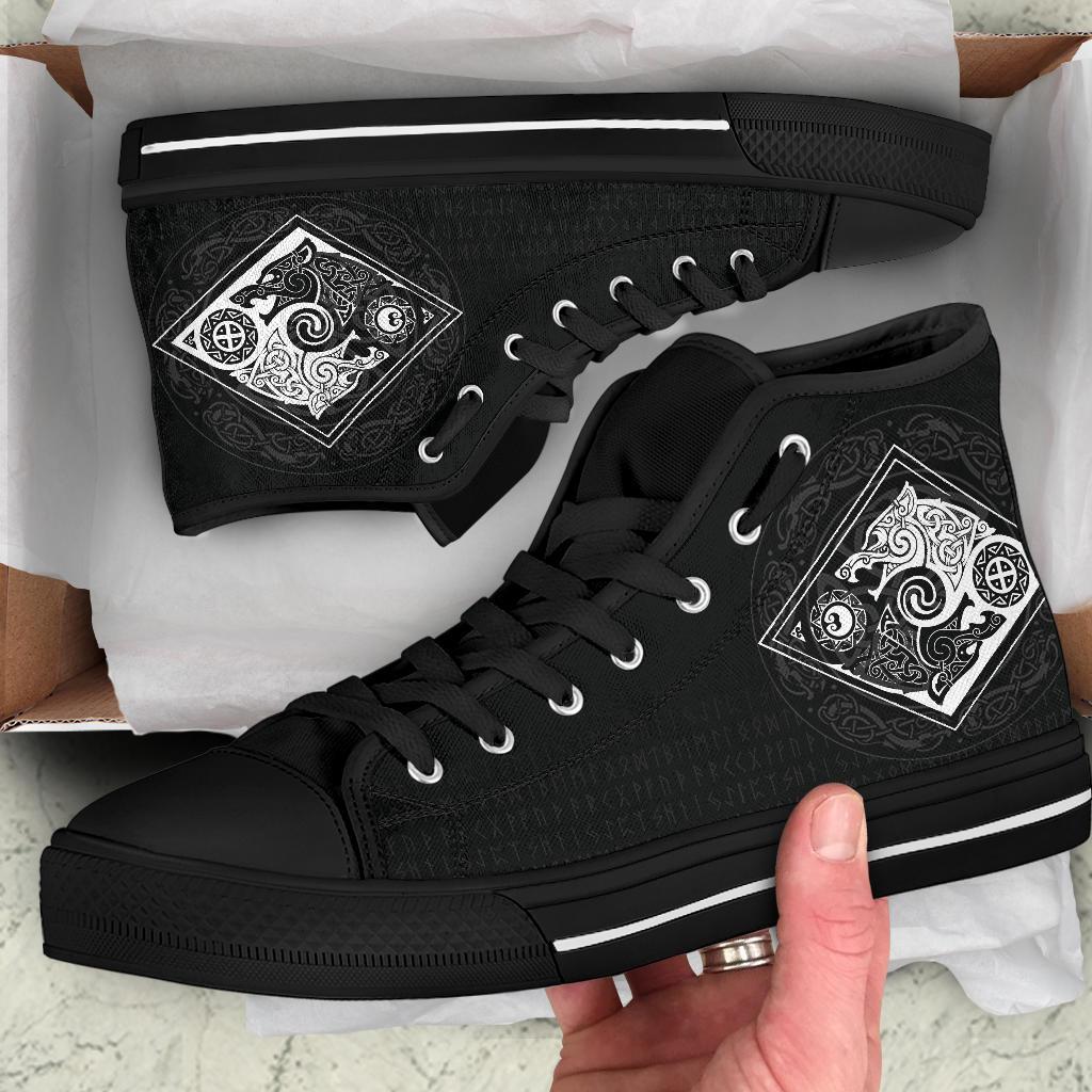 Vikings High Top Shoes The Wolves, Skoll and Hati RLT12