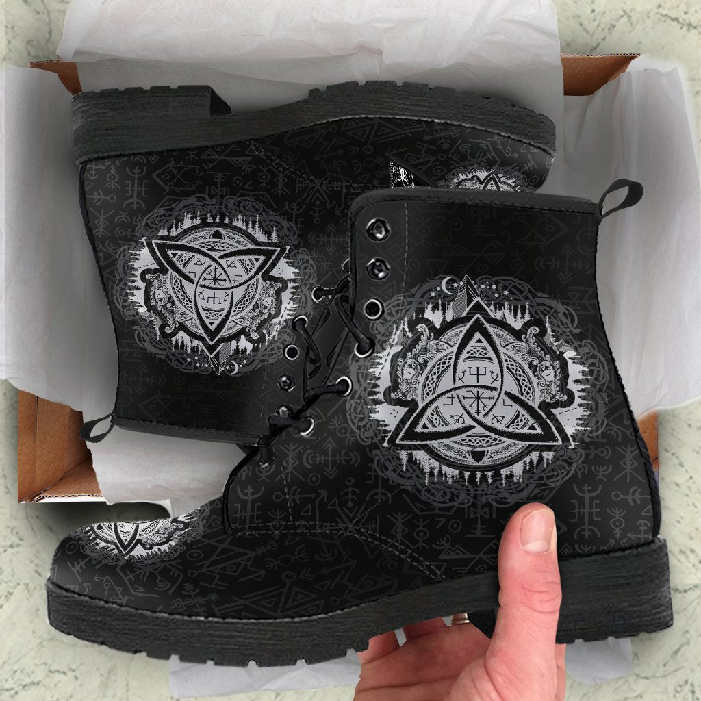 Viking Leather Boots Dragon Celtic RLT12