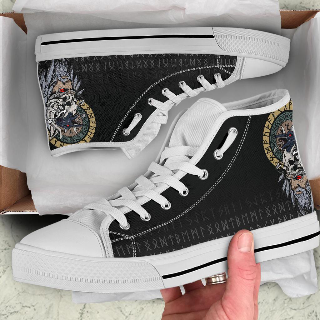 Viking Odin Raven High Top Shoes RLT12