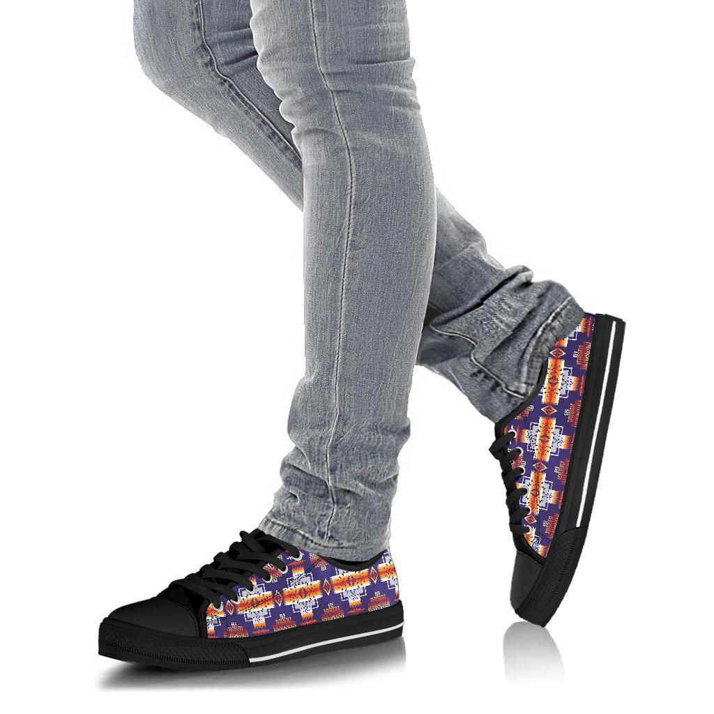 Purple Native Tribes Native American Low Tops Shoes LT10