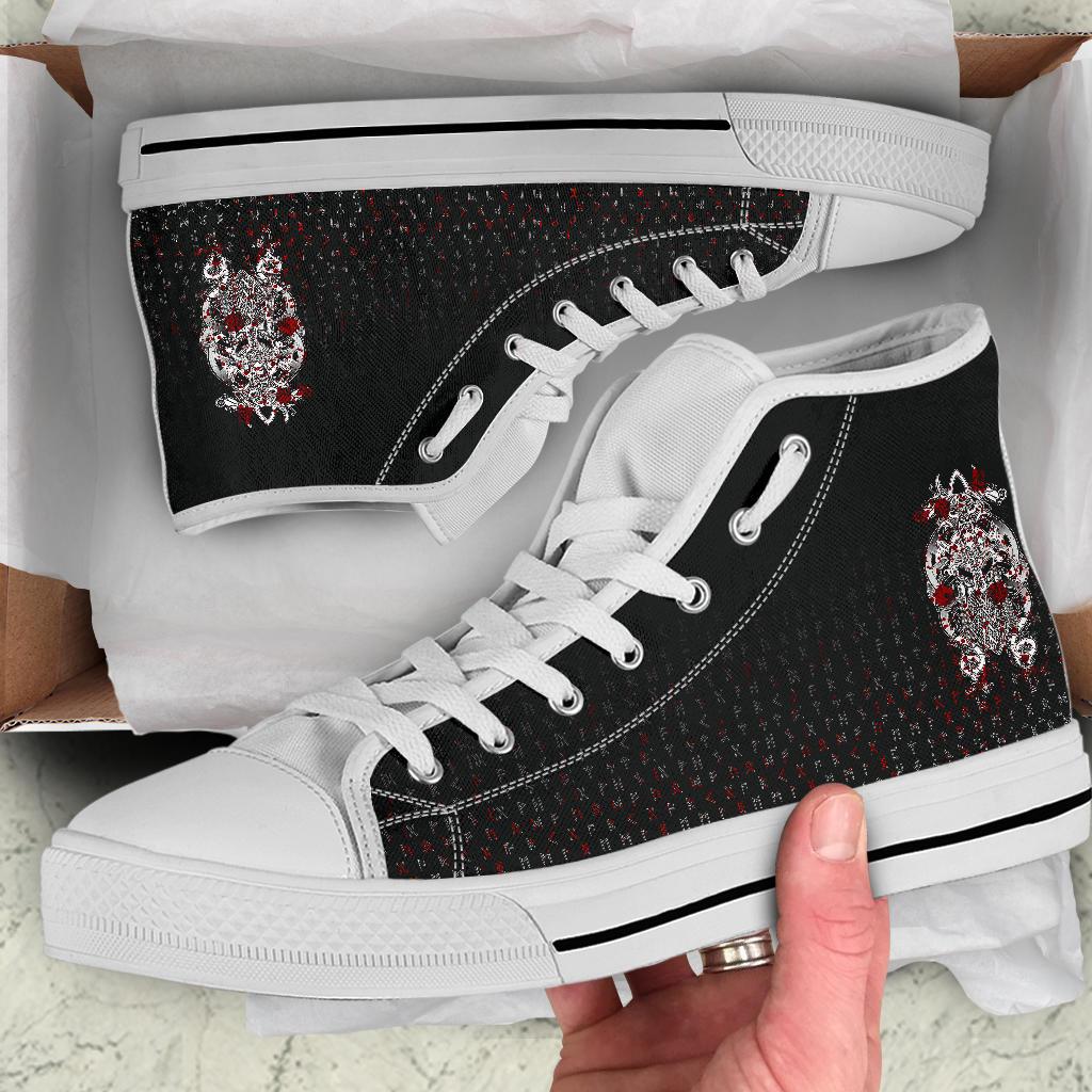 Viking Tyr Tattoo Blood High Top Shoes RLT12