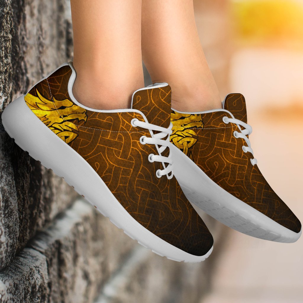 Viking Sporty Sneakers - Celtic Dragon Tattoo RLT12