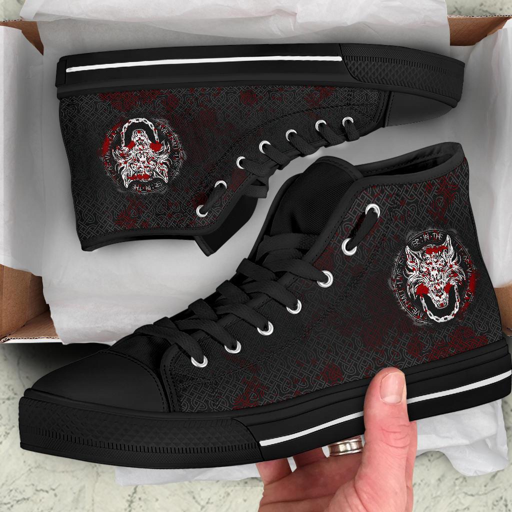 Viking High Top Shoes Fenrir Viking Blood 3D RLT12