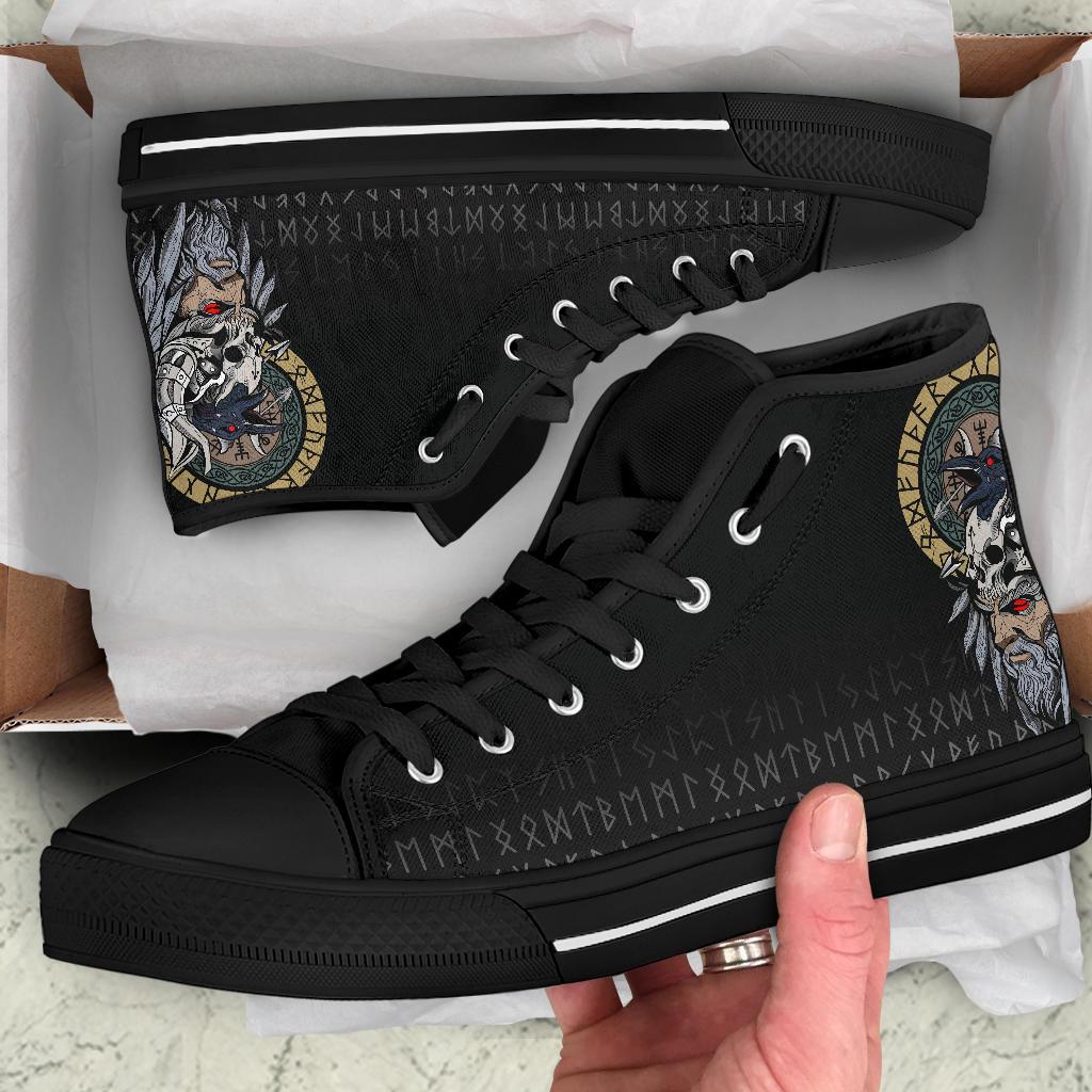 Viking Odin Raven High Top Shoes RLT12