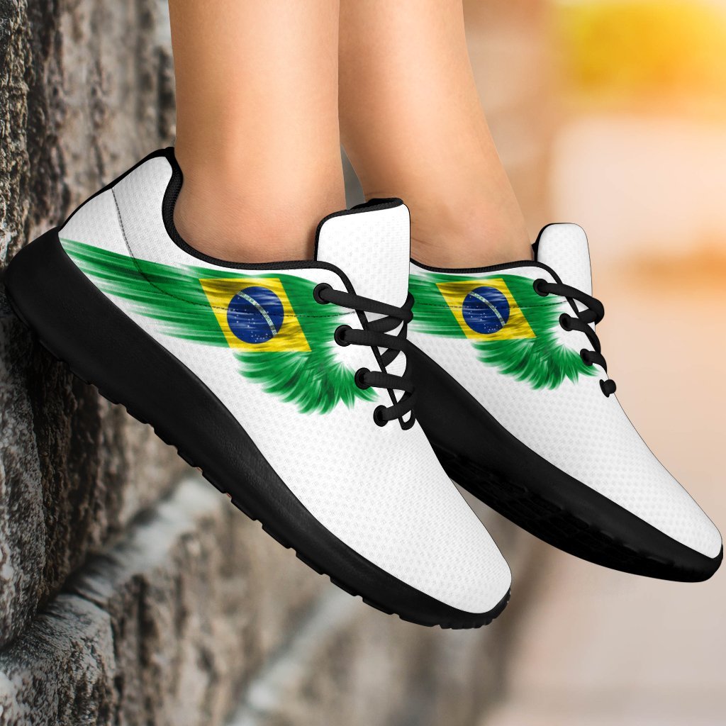 Brazil Sneakers Wings Flag (Women's/Men's)