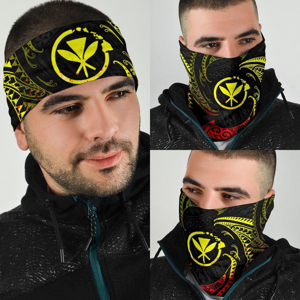 Polynesian Hawaii Bandana 3 - Pack - Reggae Tribal Wave