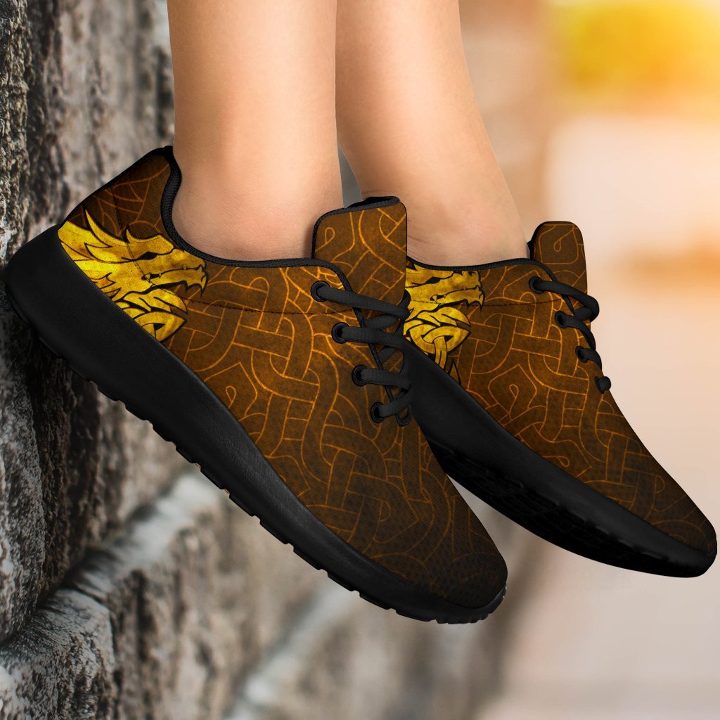 Viking Sporty Sneakers - Celtic Dragon Tattoo RLT12
