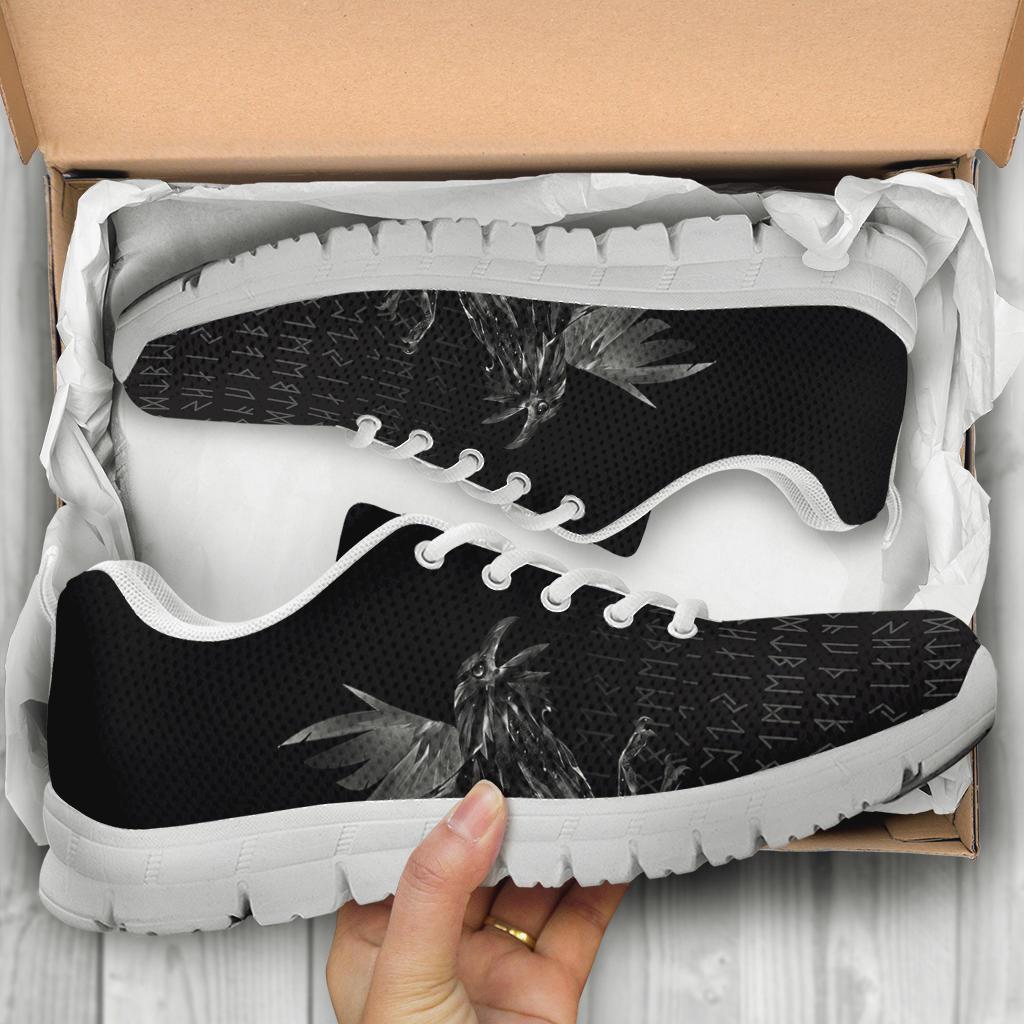 Viking Sneakers - The Raven Of Odin Rune RLT12