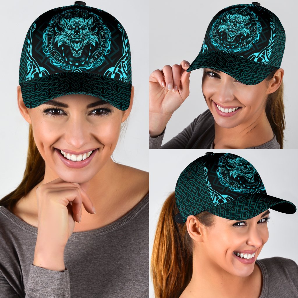 Viking Classic Cap Fenrir Viking Cyan 3D RLT12