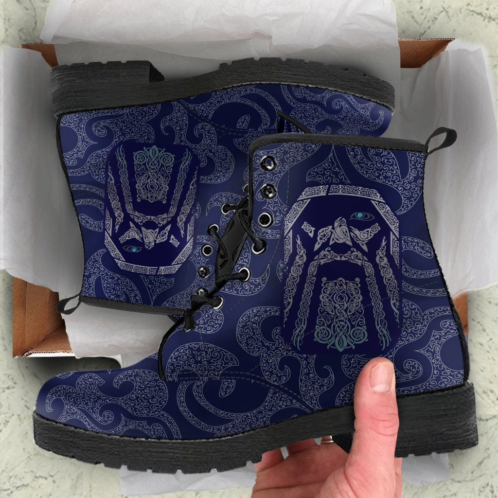 Viking Leather Boots Odin God Tattoo RLT12