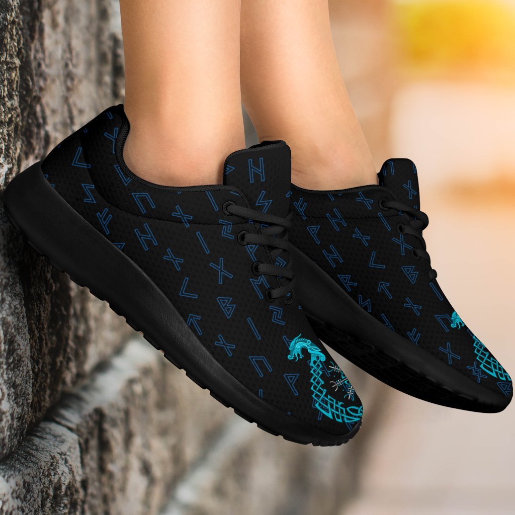 Viking Sport Sneakers, Aegishjalmur Helm Of Awe Blue Edition RLT12