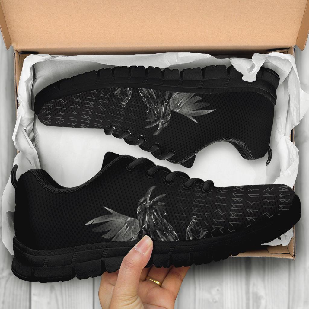 Viking Sneakers - The Raven Of Odin Rune RLT12