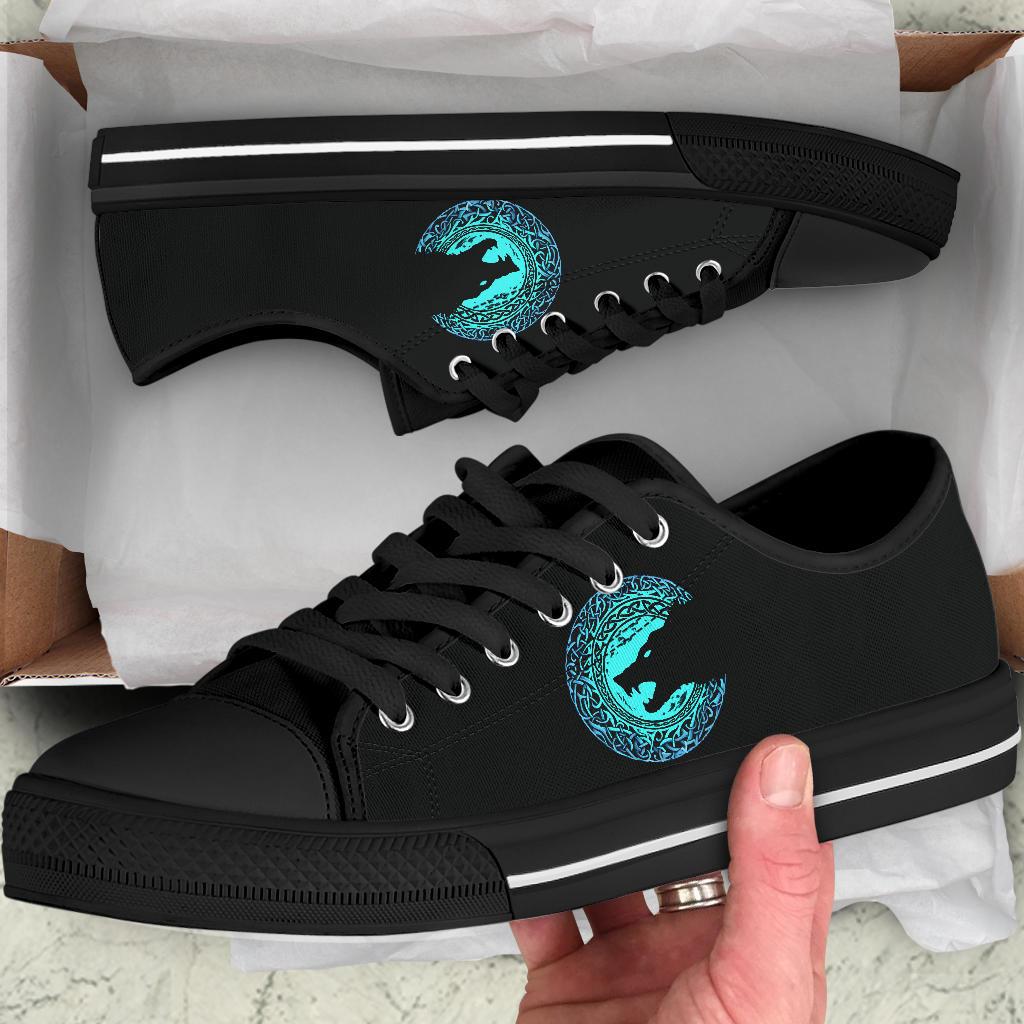 Viking Low Top Shoes Fenrir Norse Wolf RLT12