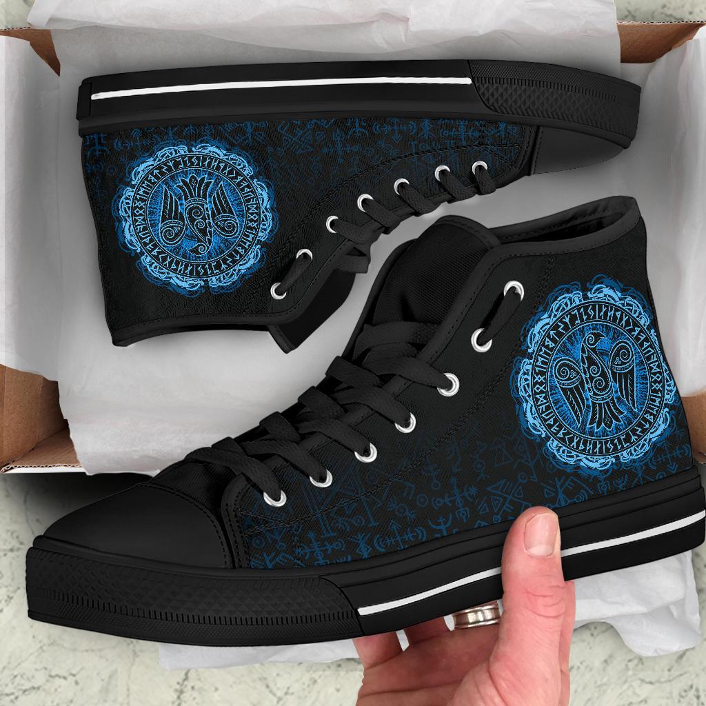 Viking High Top Shoes Raven Celtic Cyan RLT12