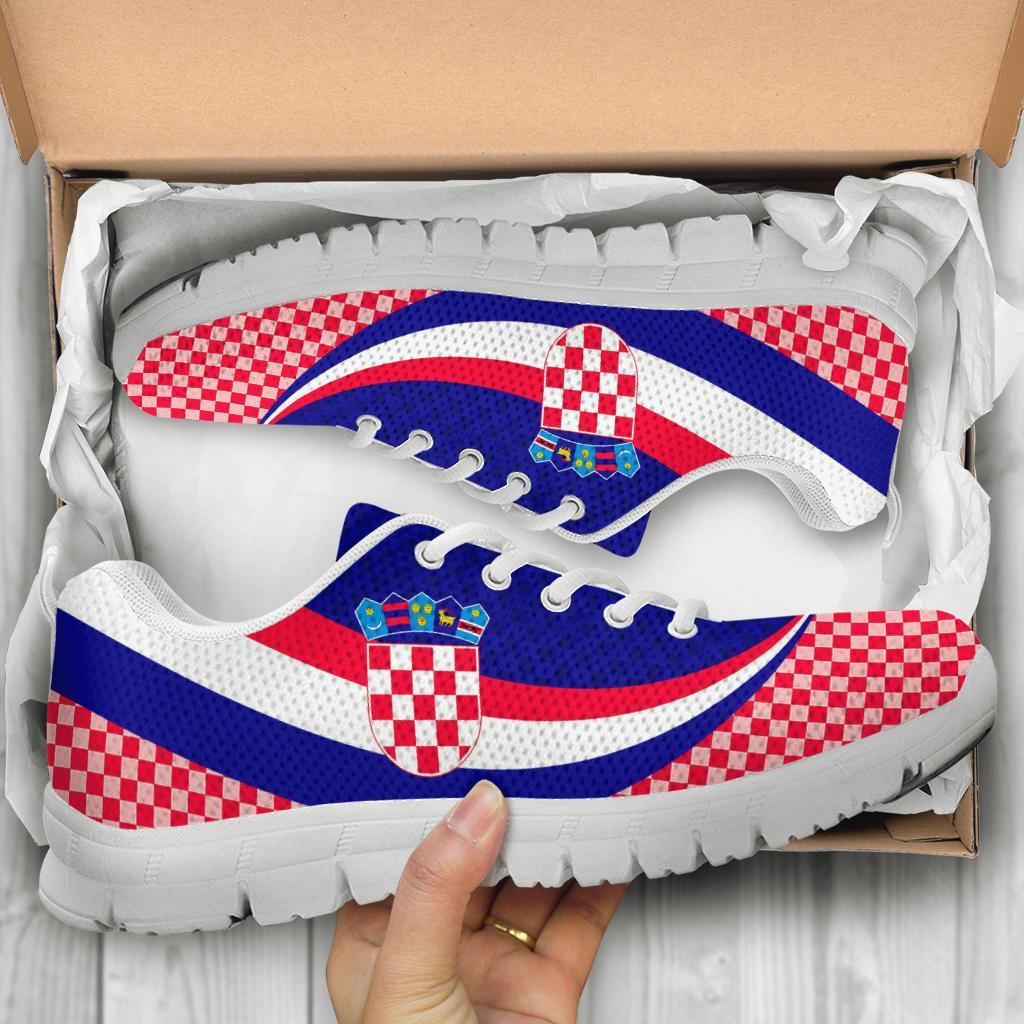 Croatia Sneakers - Croatia Coat Of Arms and  Flag Color