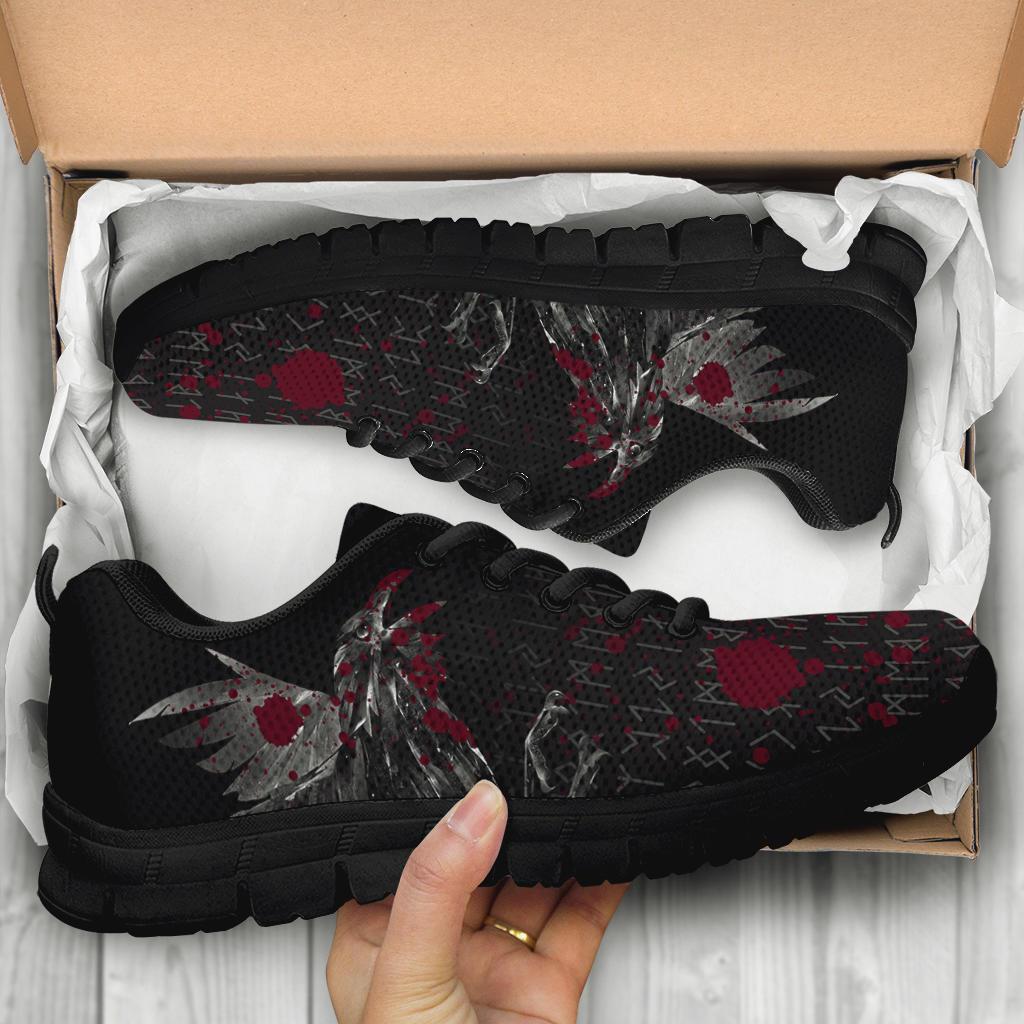 Viking Sneakers - The Raven Of Odin Rune Blood RLT12