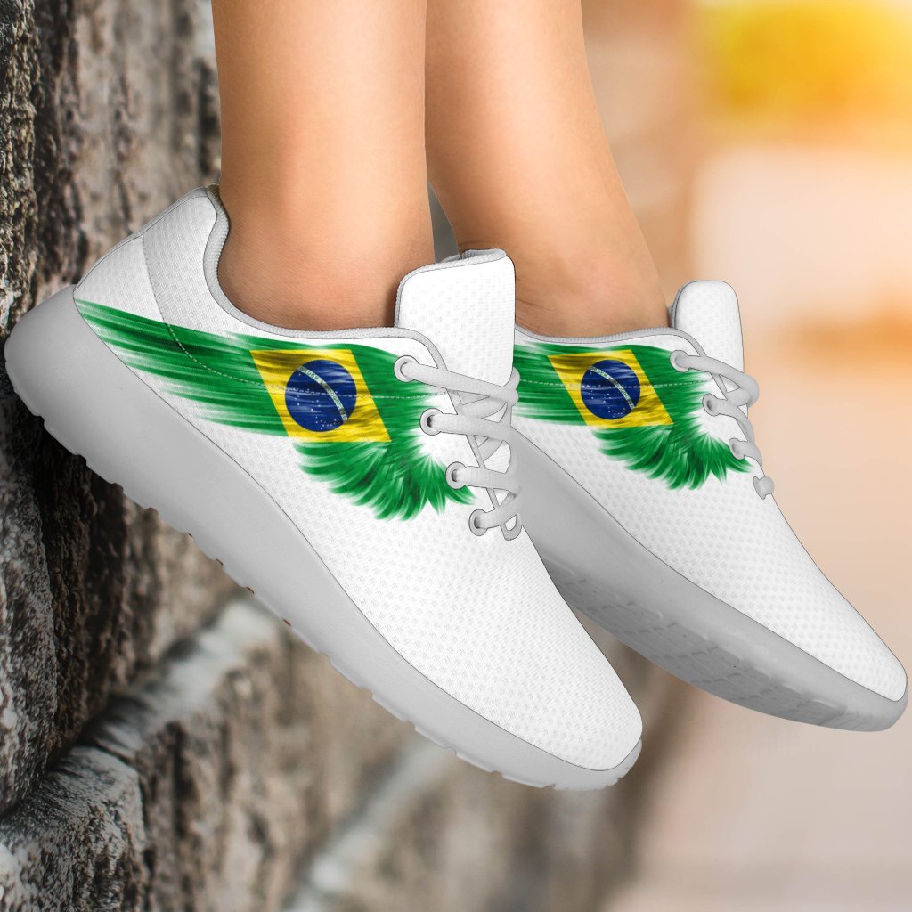 Brazil Sneakers Wings Flag (Women's/Men's)