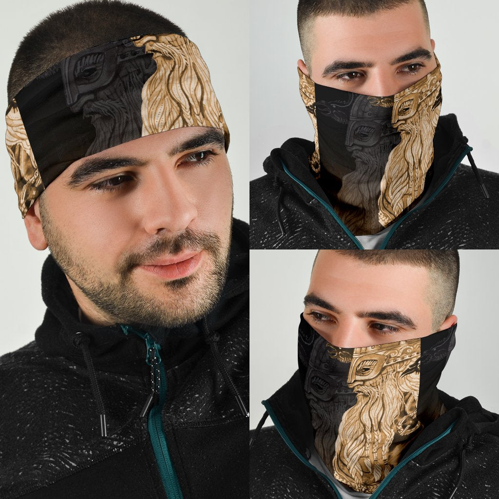 Viking Bandana 3 Pack Odin Raven Viking Gold RLT12