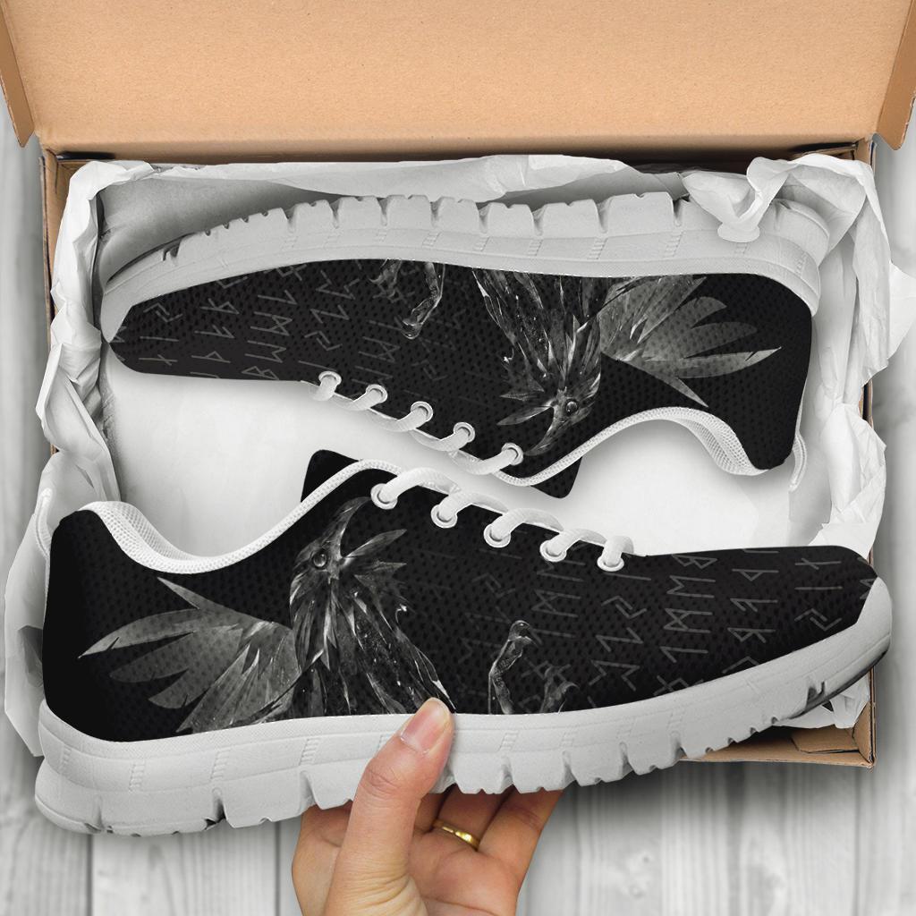 Viking Sneakers - Odin Huginn and Muninn Rune RLT12