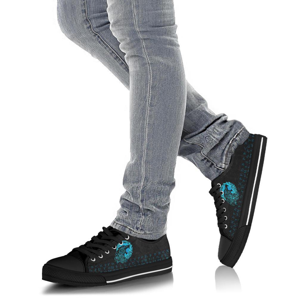 Viking No - Box Economy Low Tops - Fenrir Wolf Cyan RLT12
