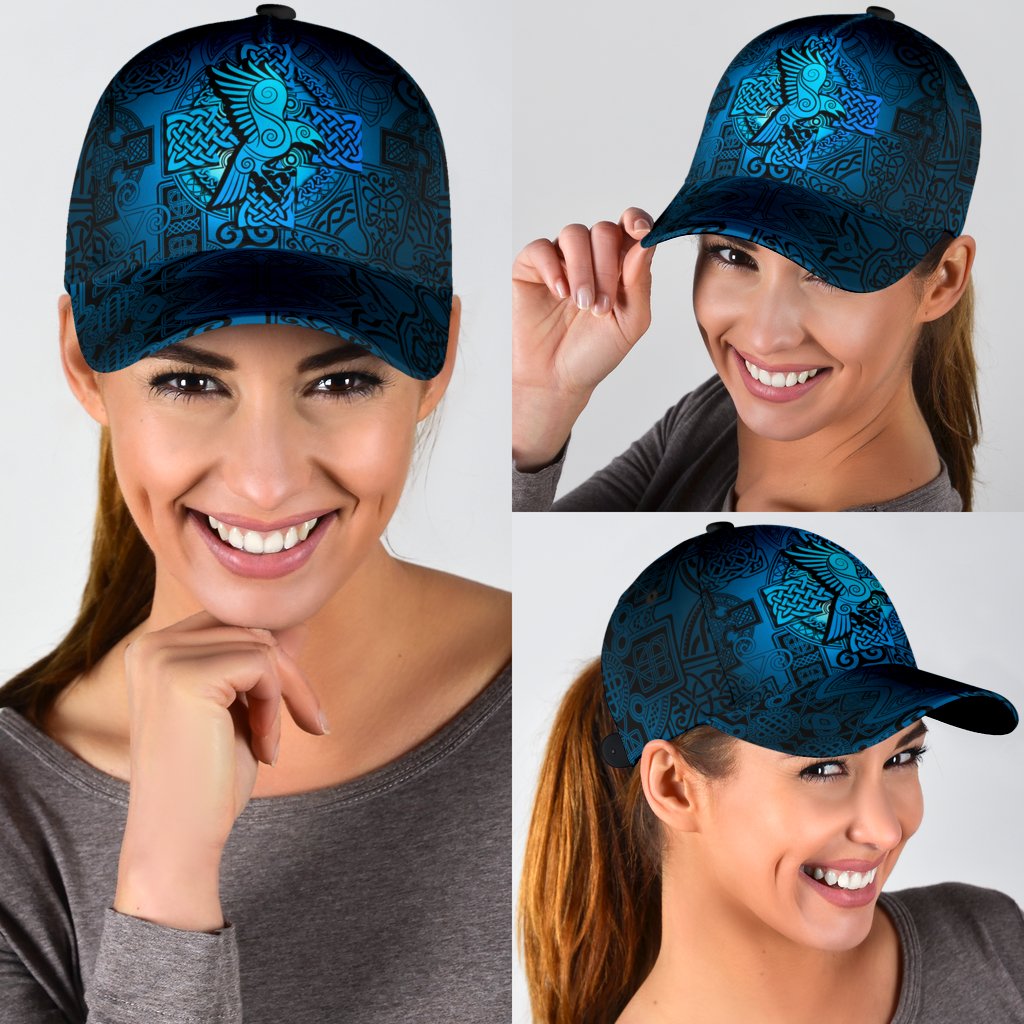 Viking Classic Cap Raven Odin Celtic Cyan RLT12
