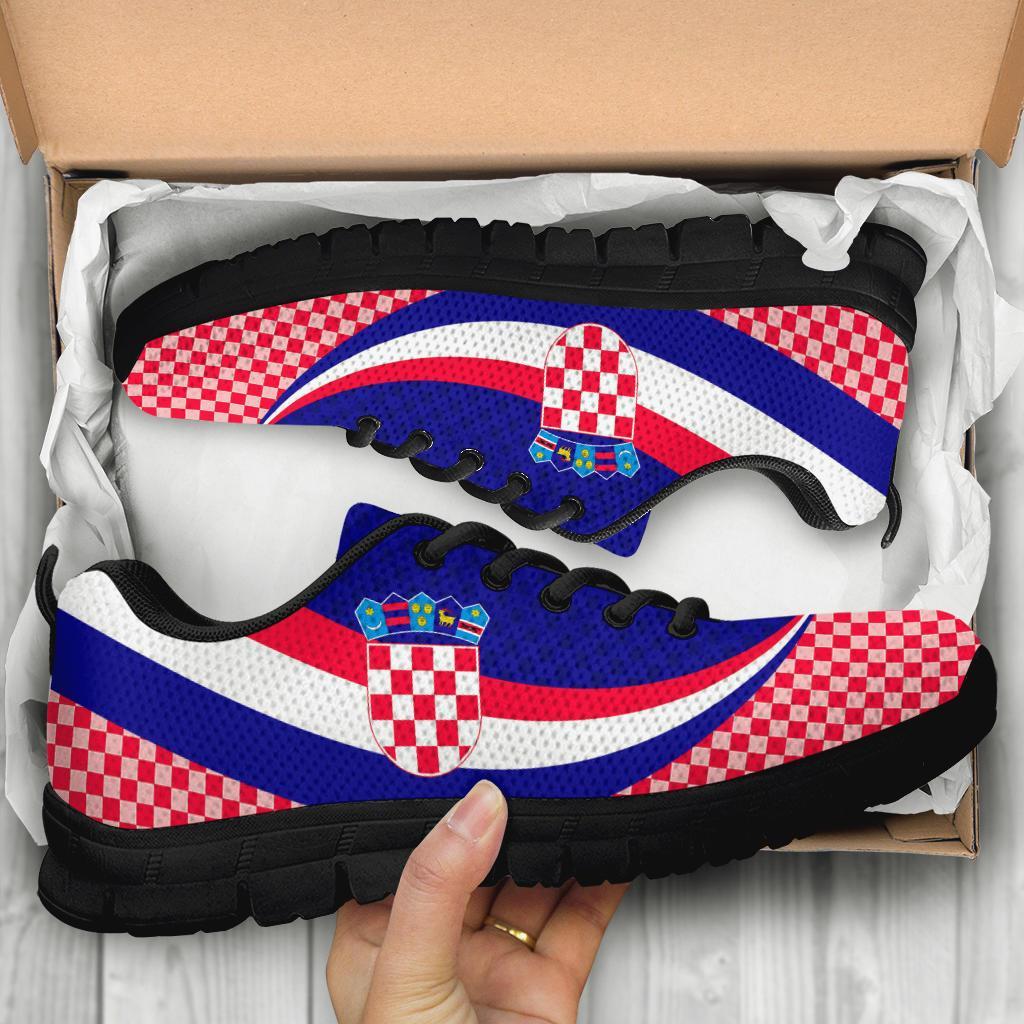 Croatia Sneakers - Croatia Coat Of Arms and  Flag Color