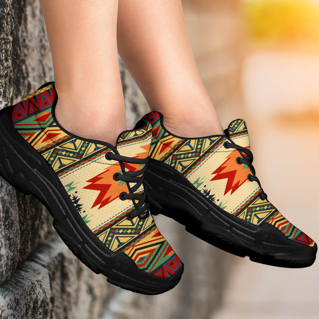 Native American Geometric Pattern Chunky Sneakers LT10